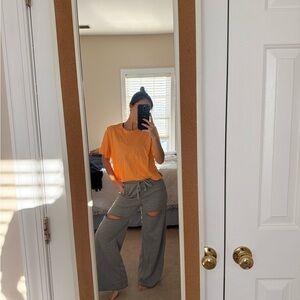 Orange Boxy Top